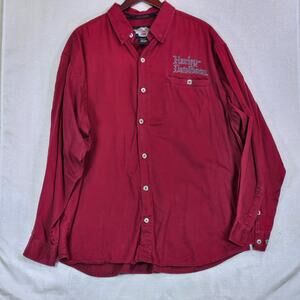 Harley Davidson Dragons Mens Button Down Shirt Size XL KNIGHTS OF THE OPEN ROAD
